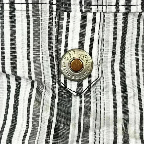 Def Jam University Shirt Long Sleeve Button Up Mens XL hip hop rap (0291) - Picture 7 of 8